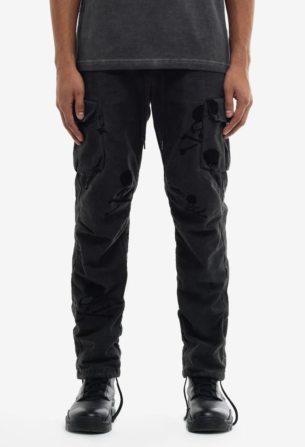 JE X Mastermind Cold Dye Cargo Pants / Charcoal