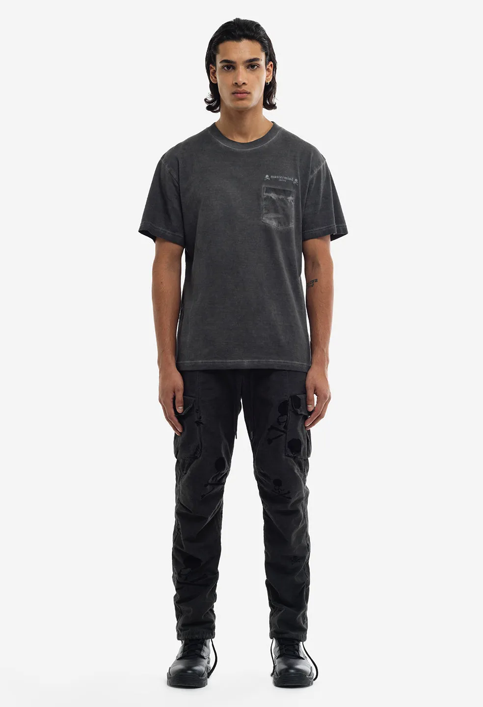 JE X Mastermind Cold Dye Cargo Pants / Charcoal