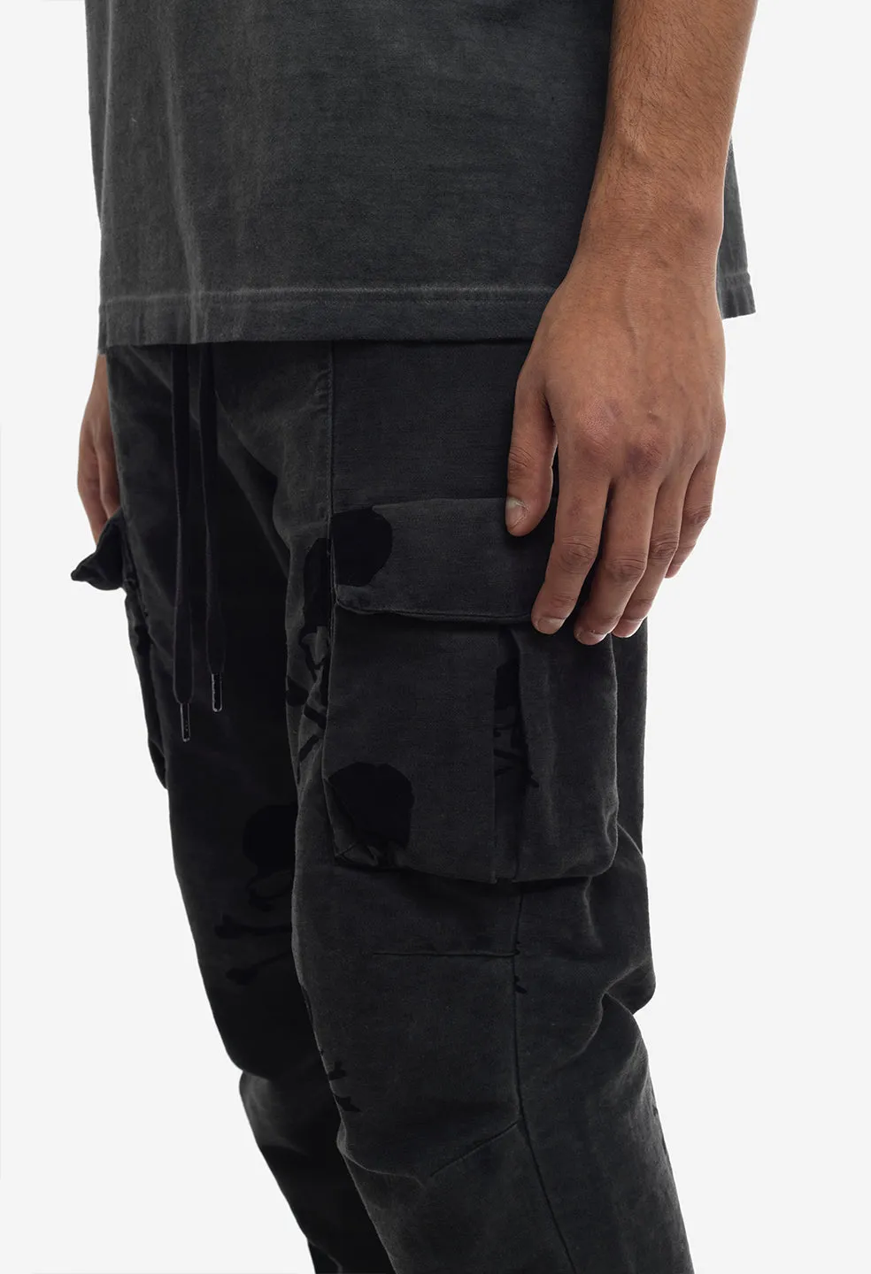 JE X Mastermind Cold Dye Cargo Pants / Charcoal