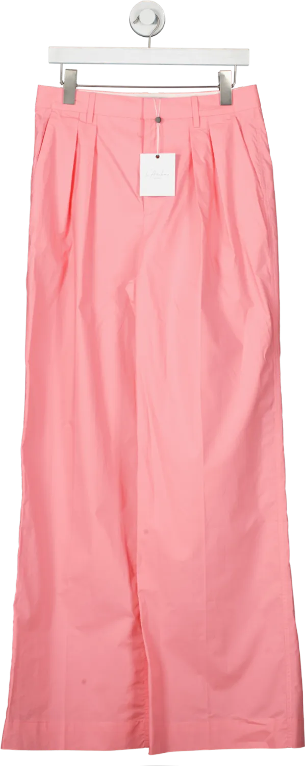 L'academie Pink Dallion Poplin Pants UK M