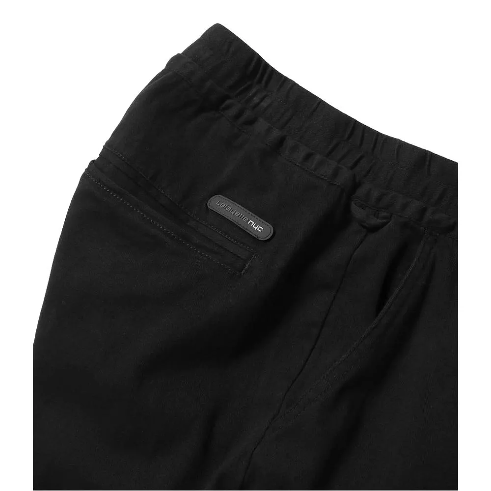 LAFAYETTE STRETCH JOGGER PANTS-BLACK