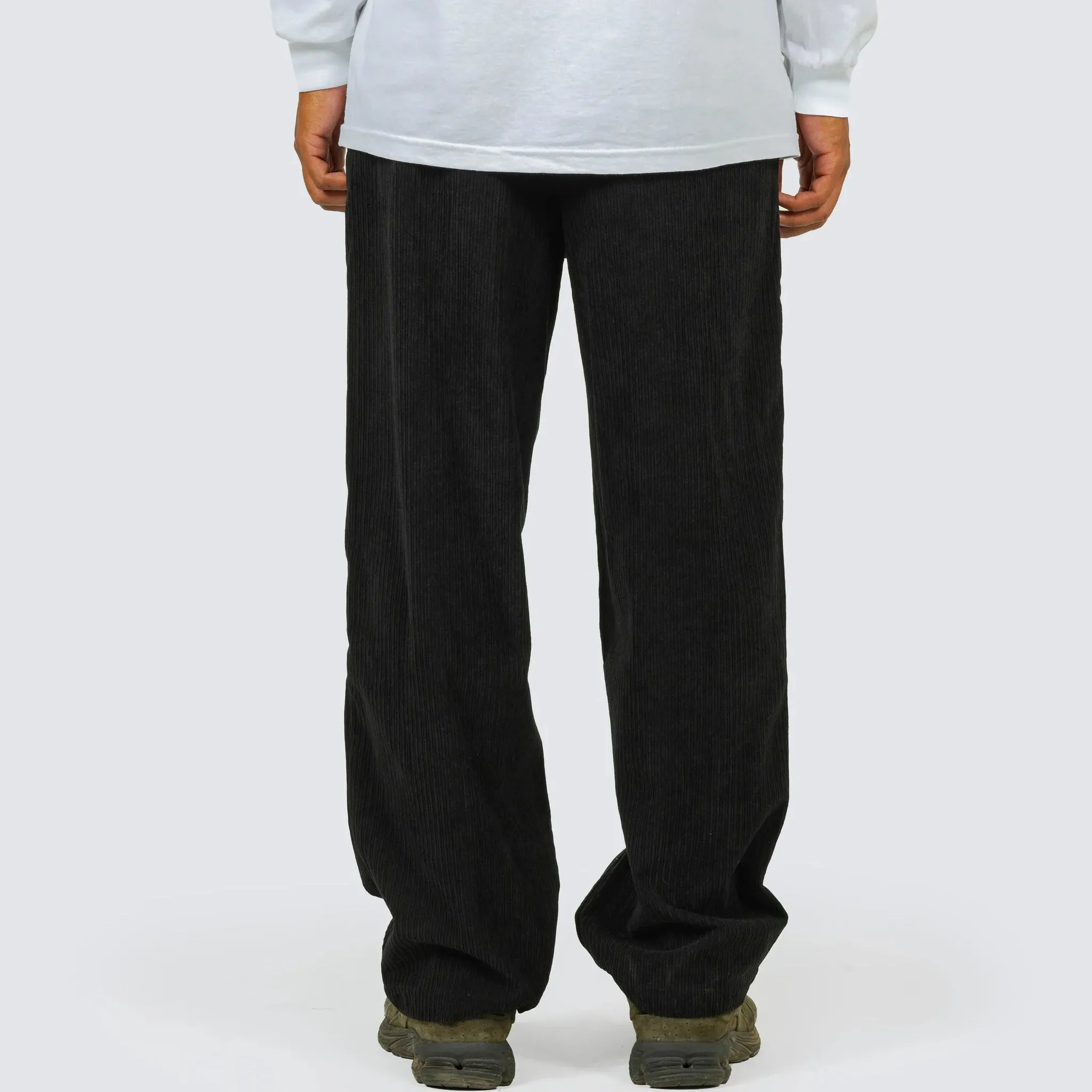 LEVY CORDUROY WIDE PANTS (Black)