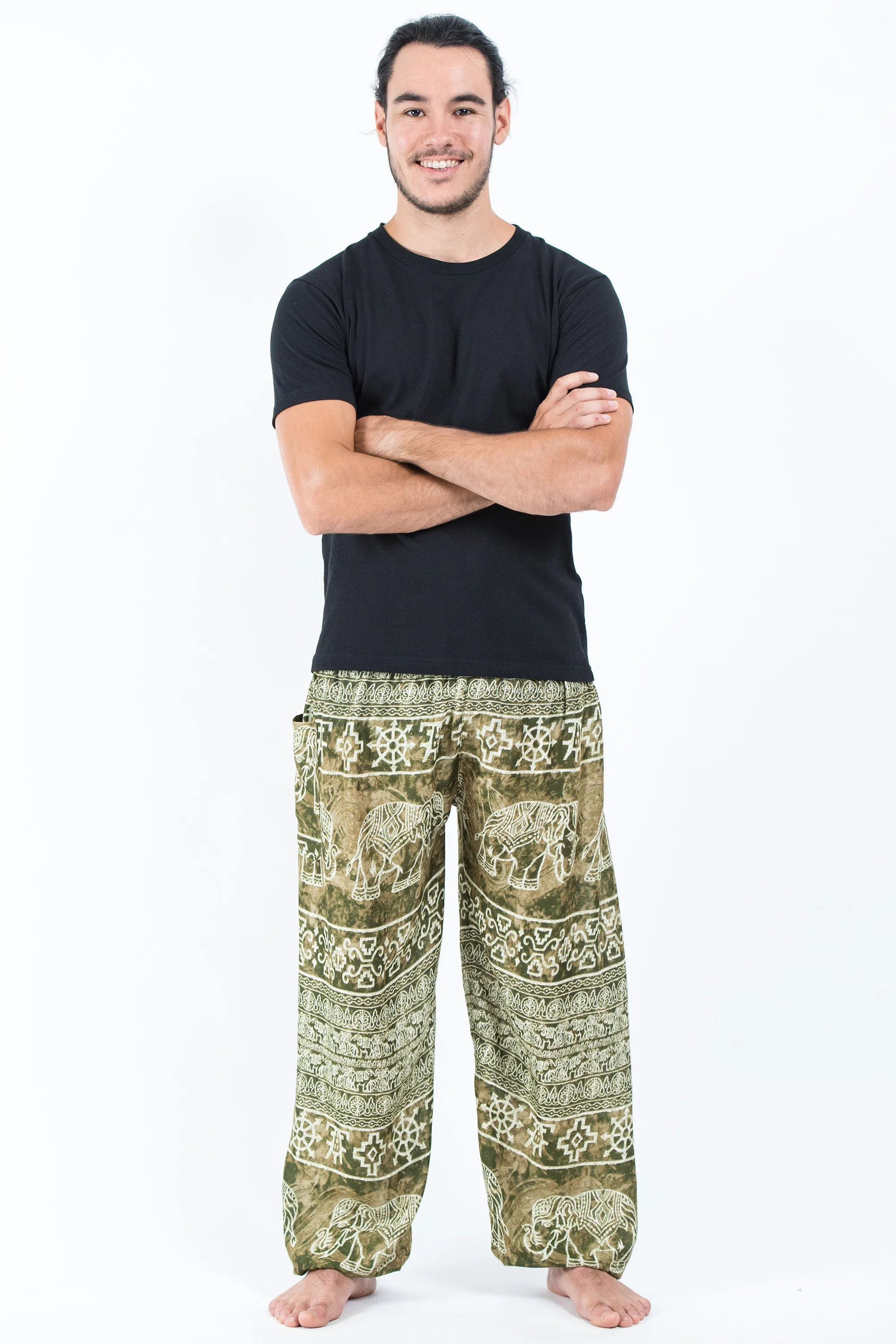 Marble Elephant Men's Elephant Pants in Olive