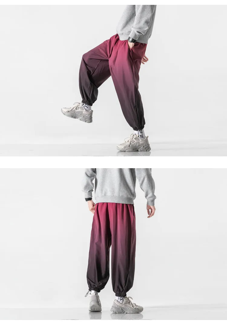 Men's Casual Gradient Color Harem Pants