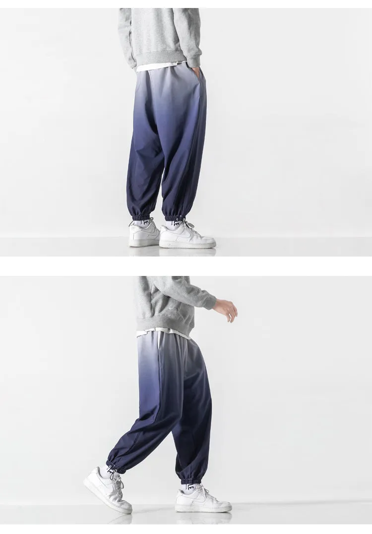 Men's Casual Gradient Color Harem Pants