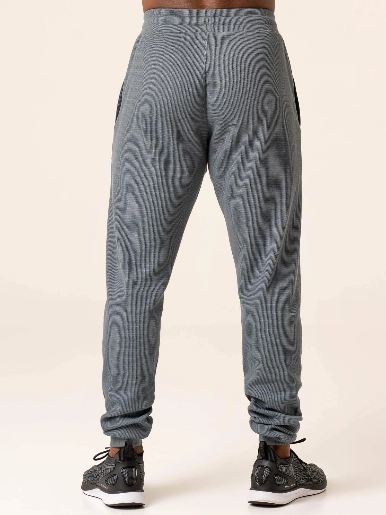 Men's Waffle Lounge Pants - Steel Blue