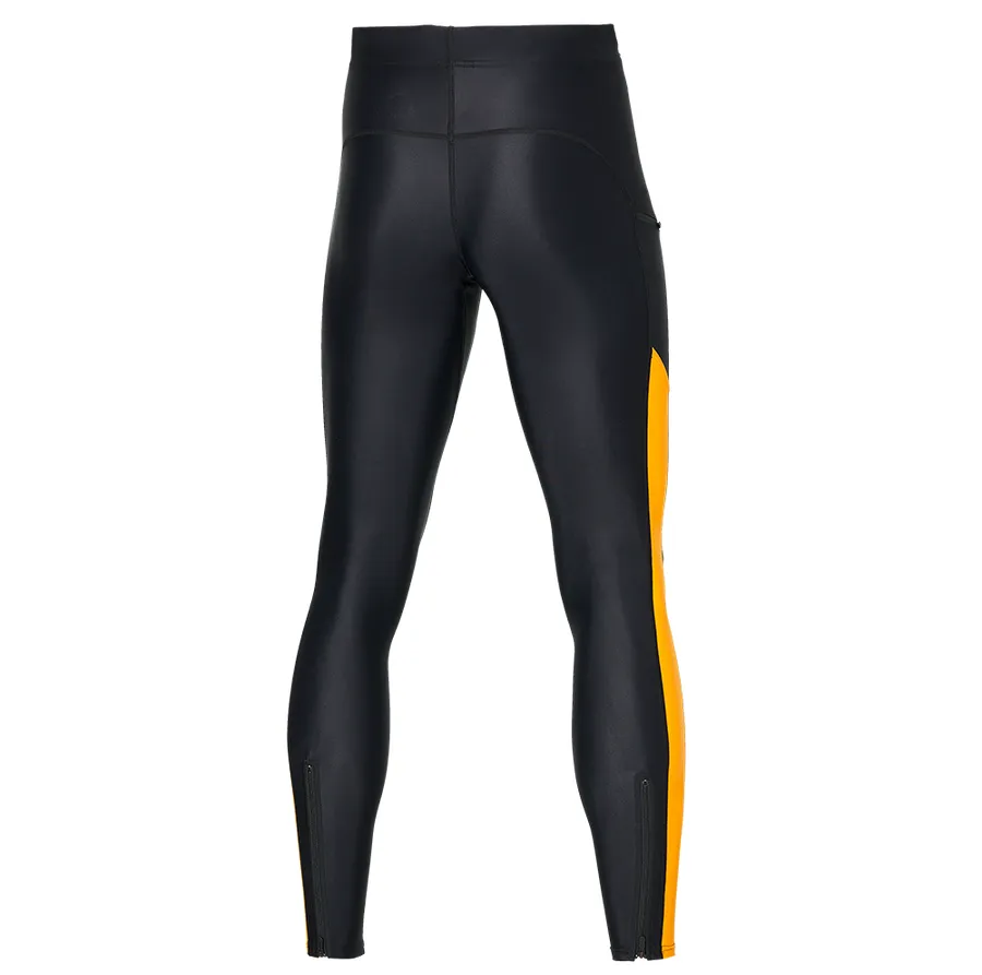 Mizuno Core Long Tight men's racing pants J2GB261198 black-racing yellow