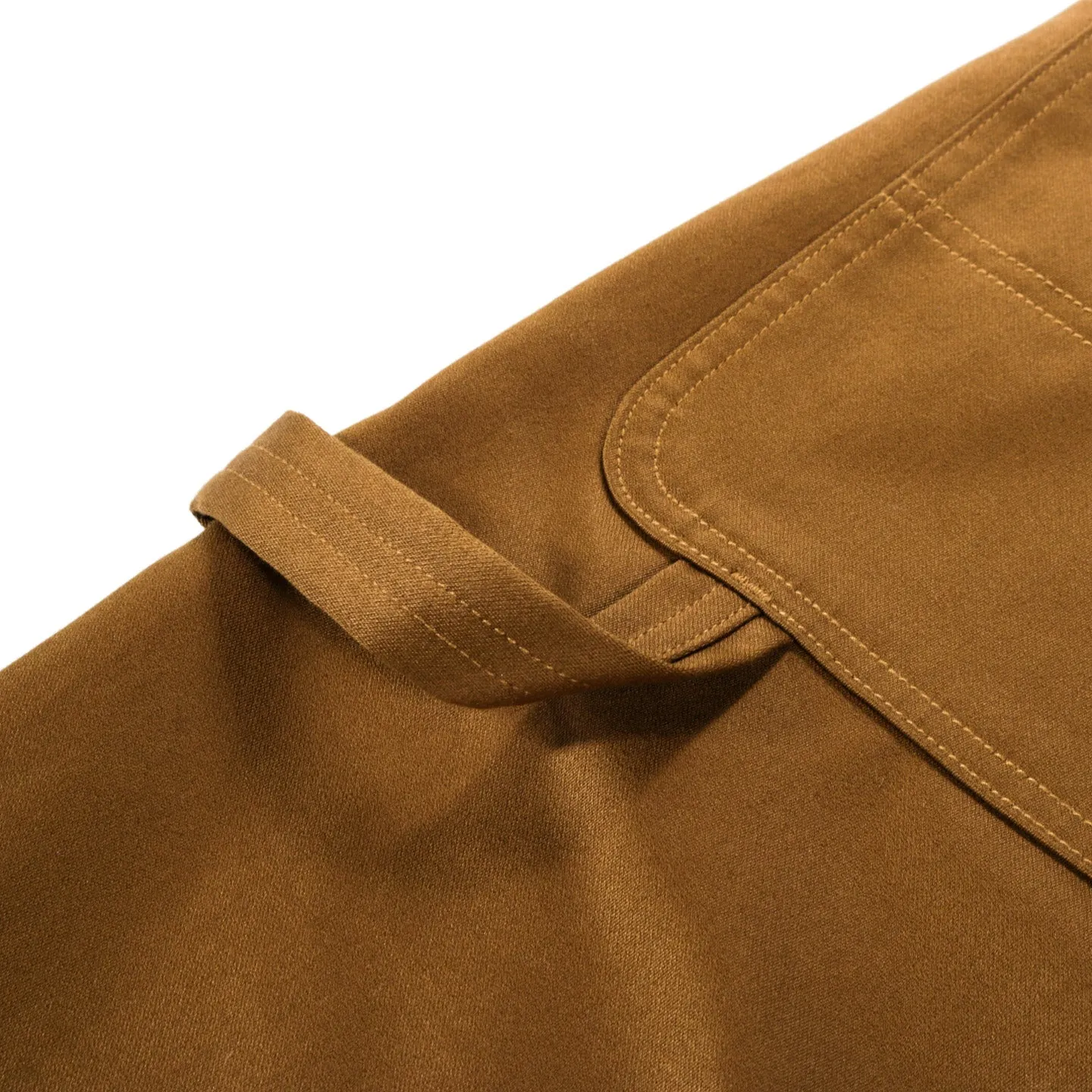 MONITALY DROP CROTCH PAINTER PANTS VANCLOTH SATEEN KHAKI