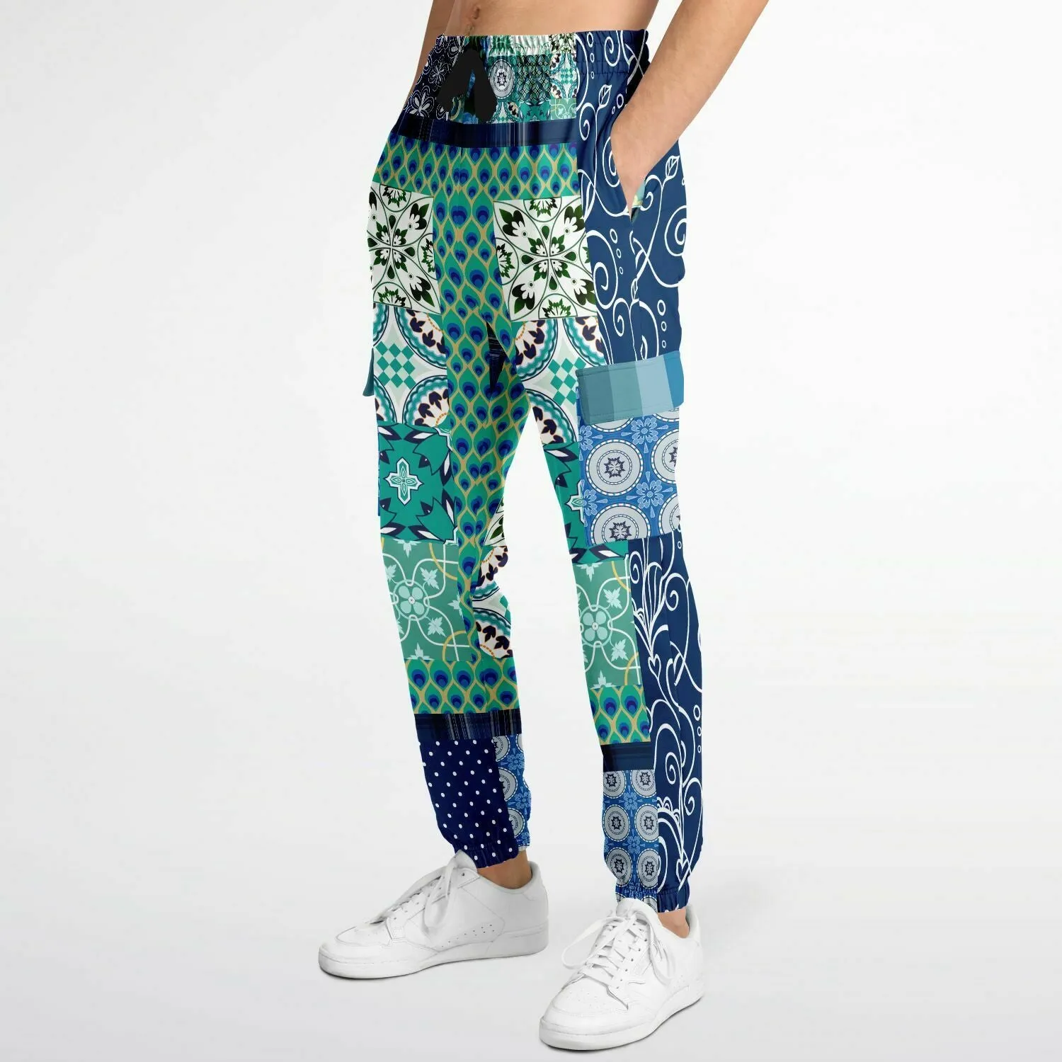 Mykonos Floral Patchwork Unisex Cargo Sweats