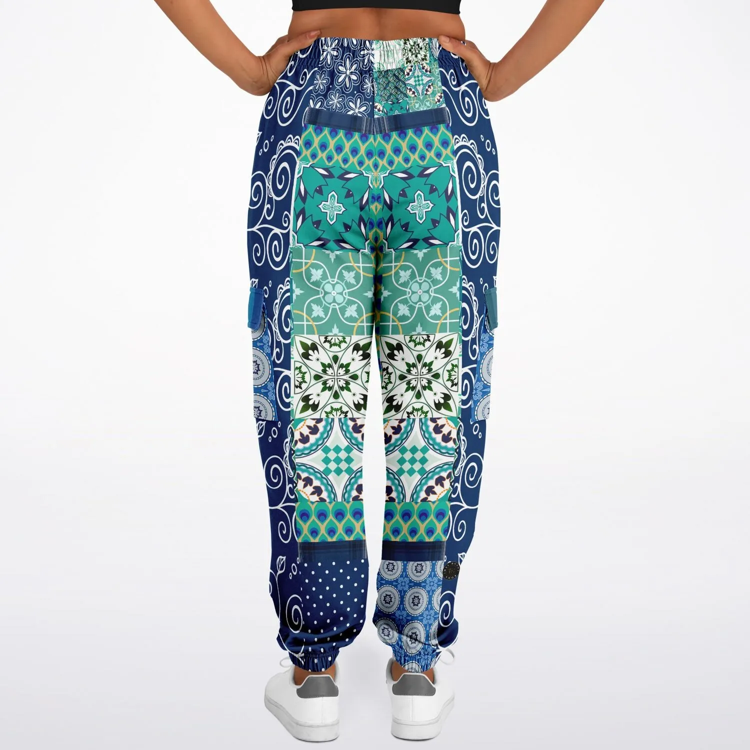 Mykonos Floral Patchwork Unisex Cargo Sweats