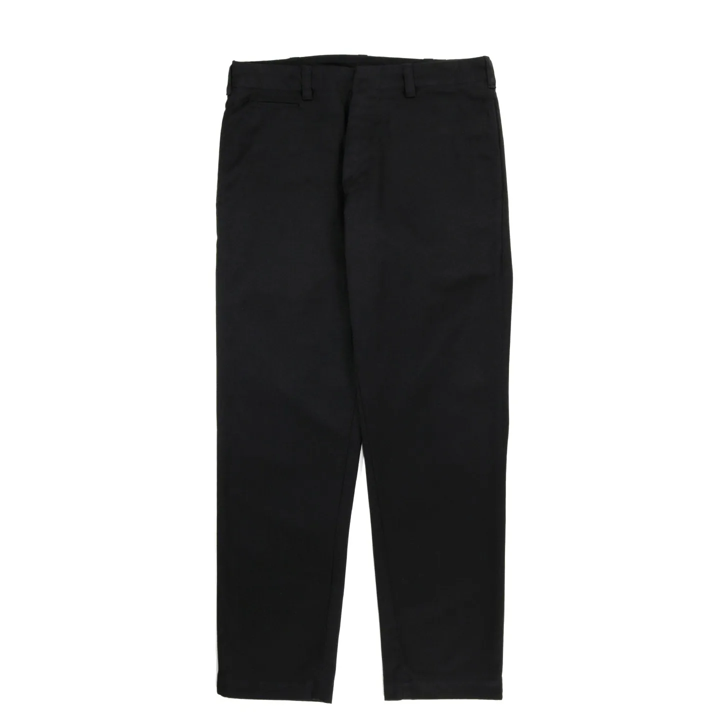 NANAMICA STRAIGHT CHINO PANTS BLACK