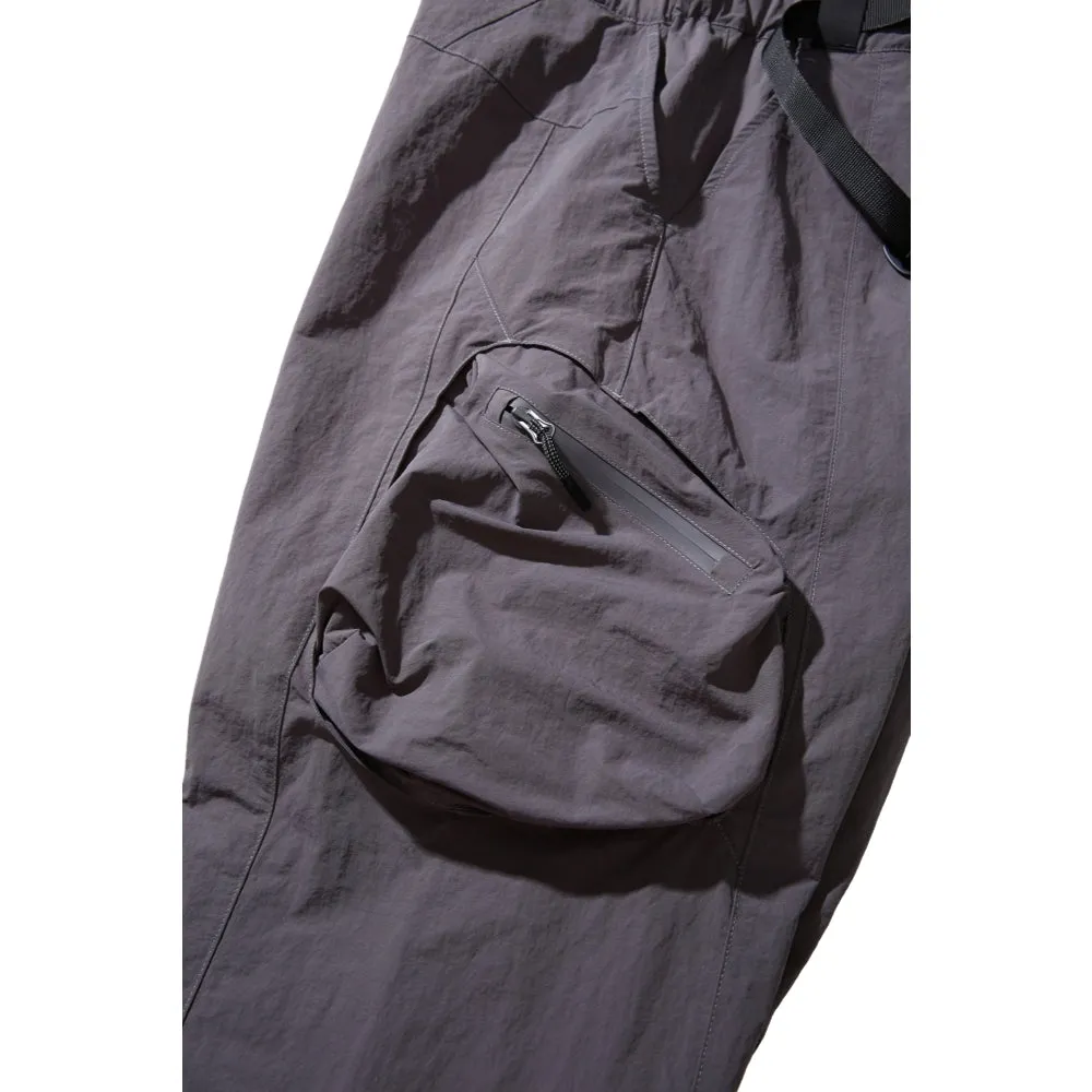 NINE POINT NINE MESH BREATHE MULTI POCKET PANTS-STONE