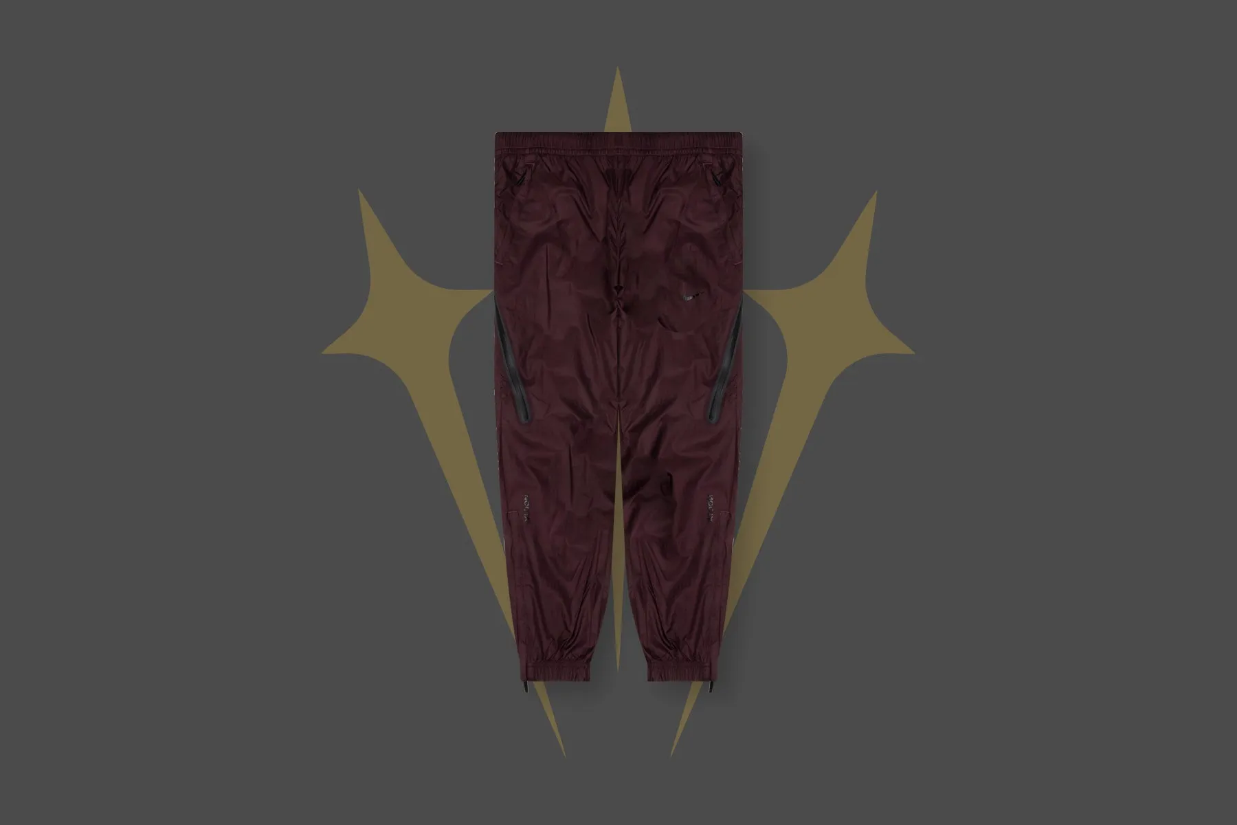 NRG Nocta Track Pant DR - Dark Wine/Black