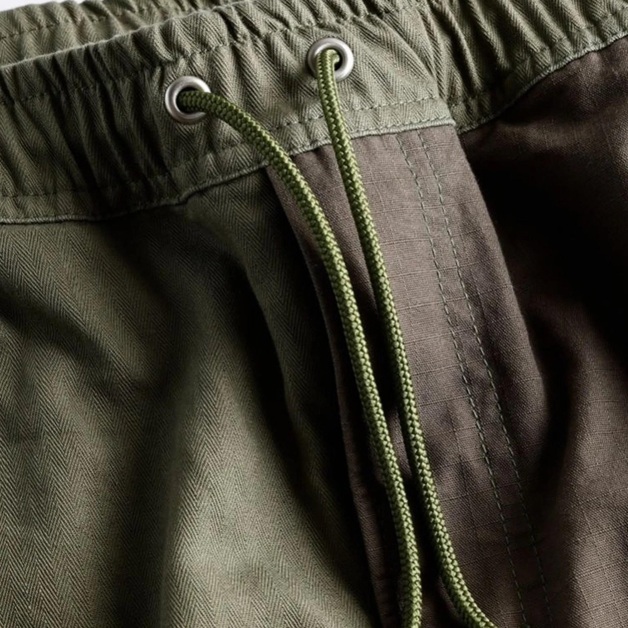 PATCHWORK CARGO PANTS RINSE 'KHAKI'