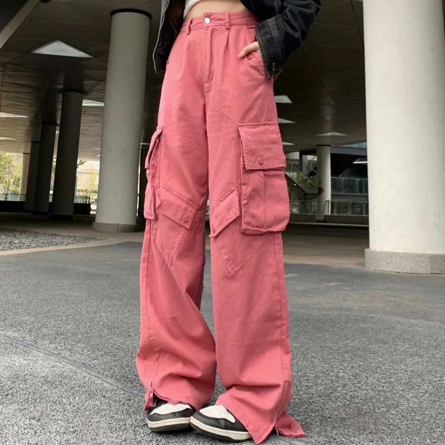 Pink Cargo Pants