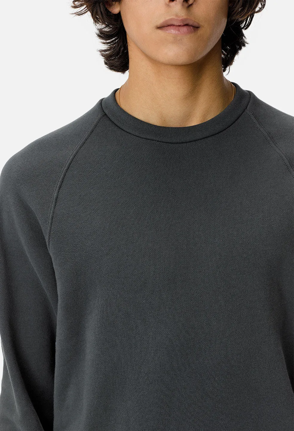 Raglan Crew / Charcoal