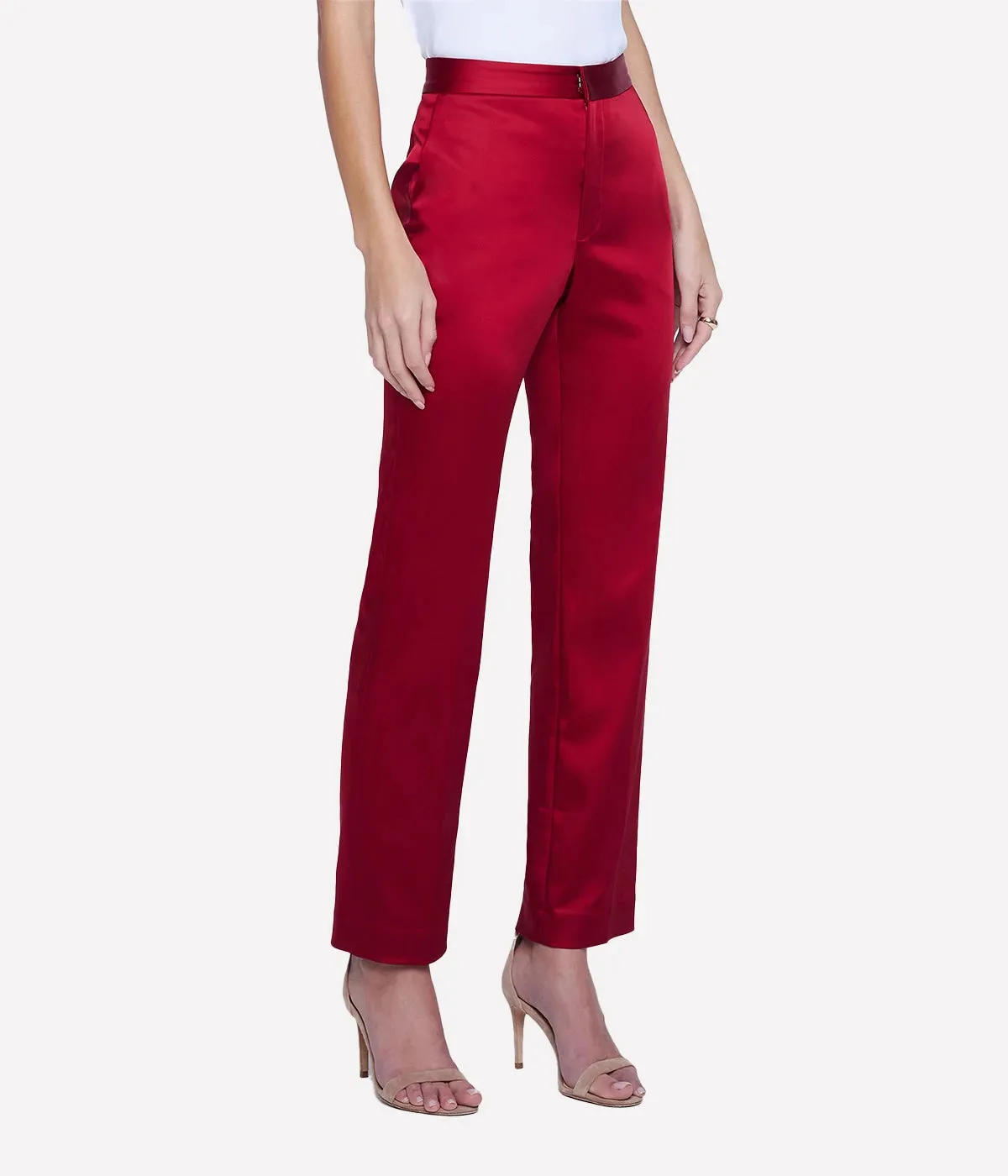 Rebel Trouser in Dark Tango Red