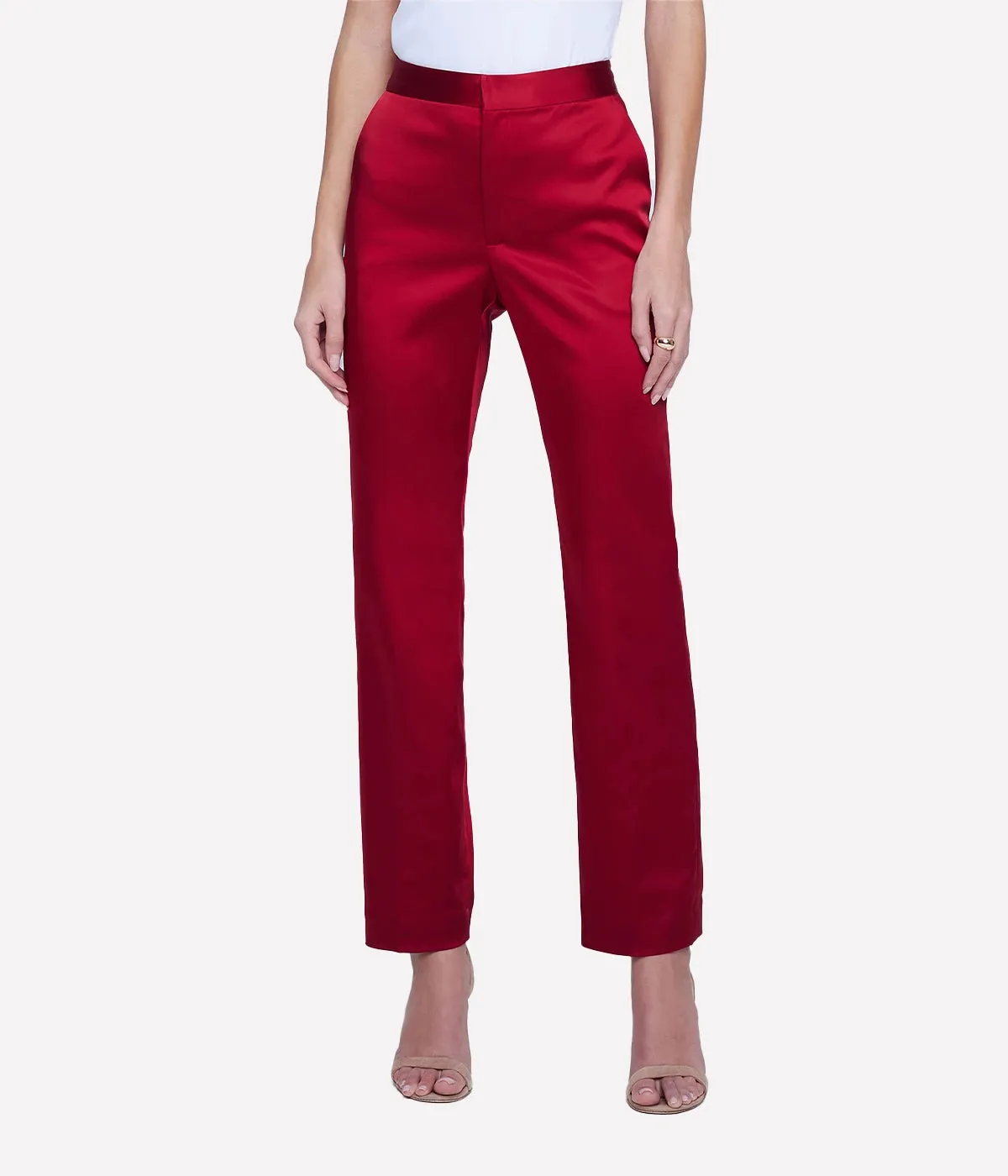 Rebel Trouser in Dark Tango Red