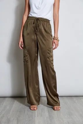 Relaxed Satin Cargo Pant