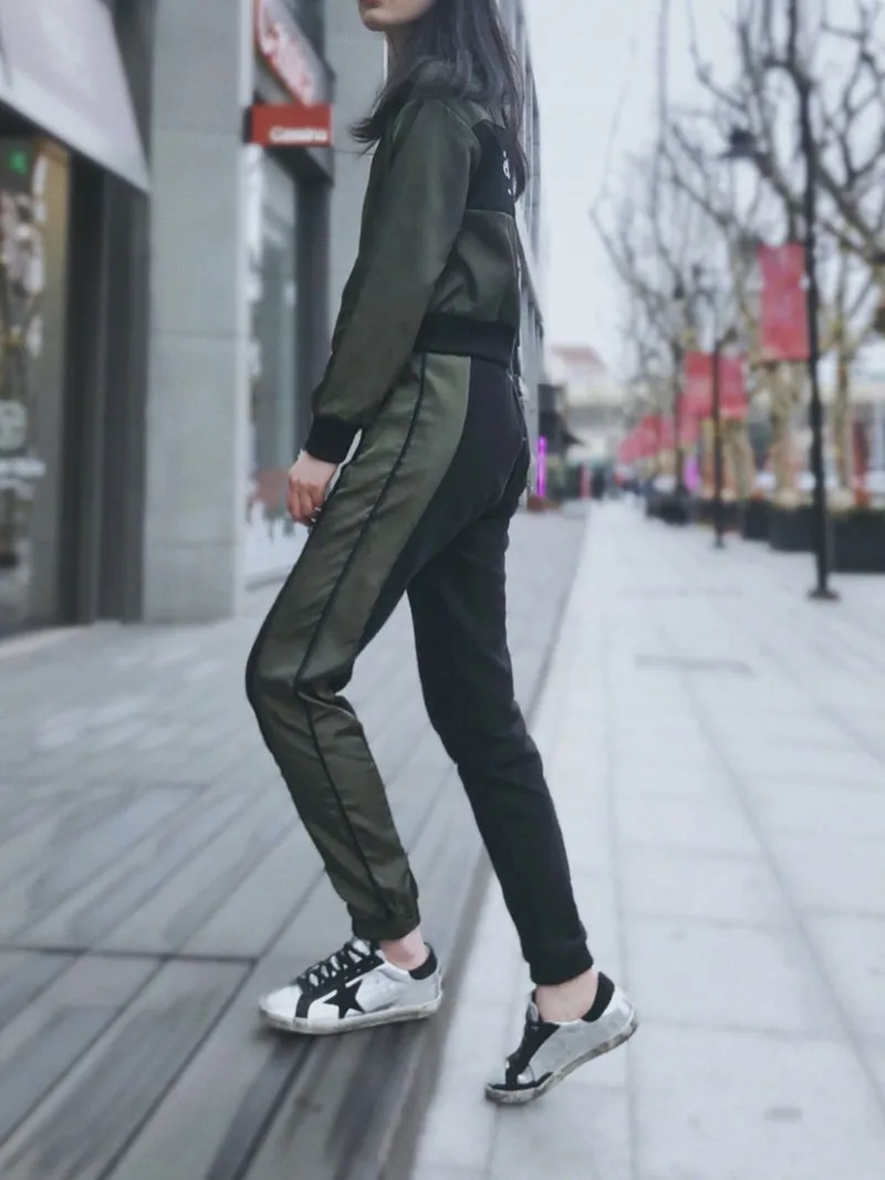 Rib Crop Track Pants