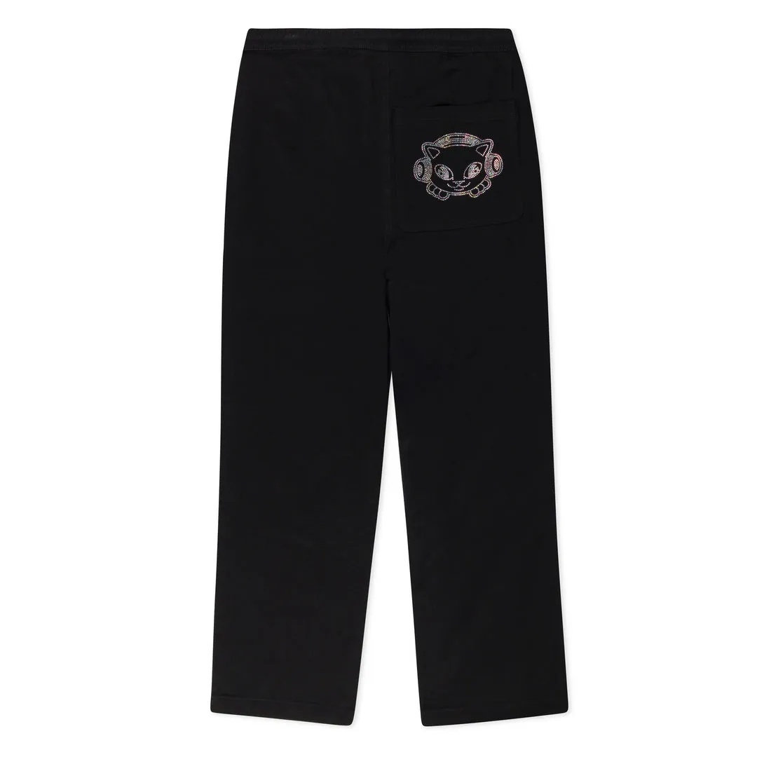 RIPNDIP KAWAII NERM WIDE LEG PANTS-BLACK