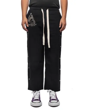 S.W.C. & Kartik Research Drawstring Track Pant Black