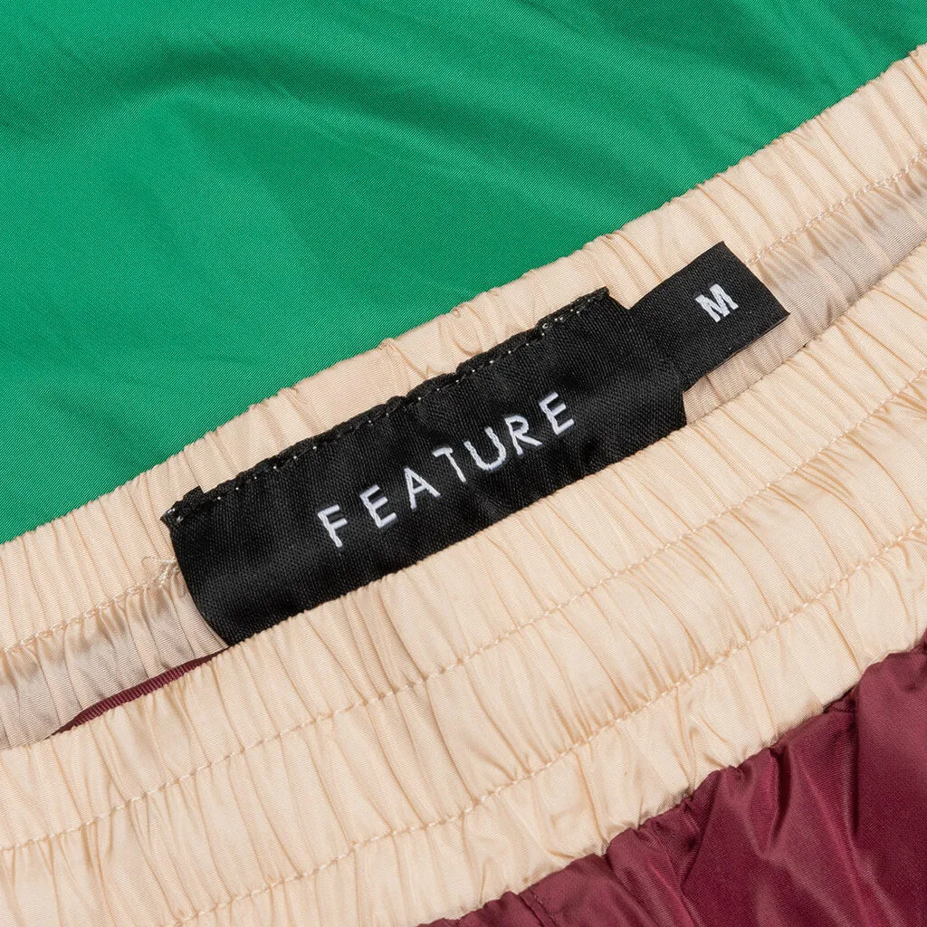 Track Pant - Camel/Maroon/Green