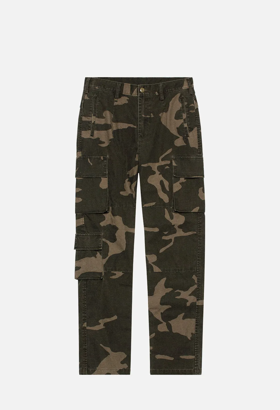 Utility Cargo Pants / Black Camo