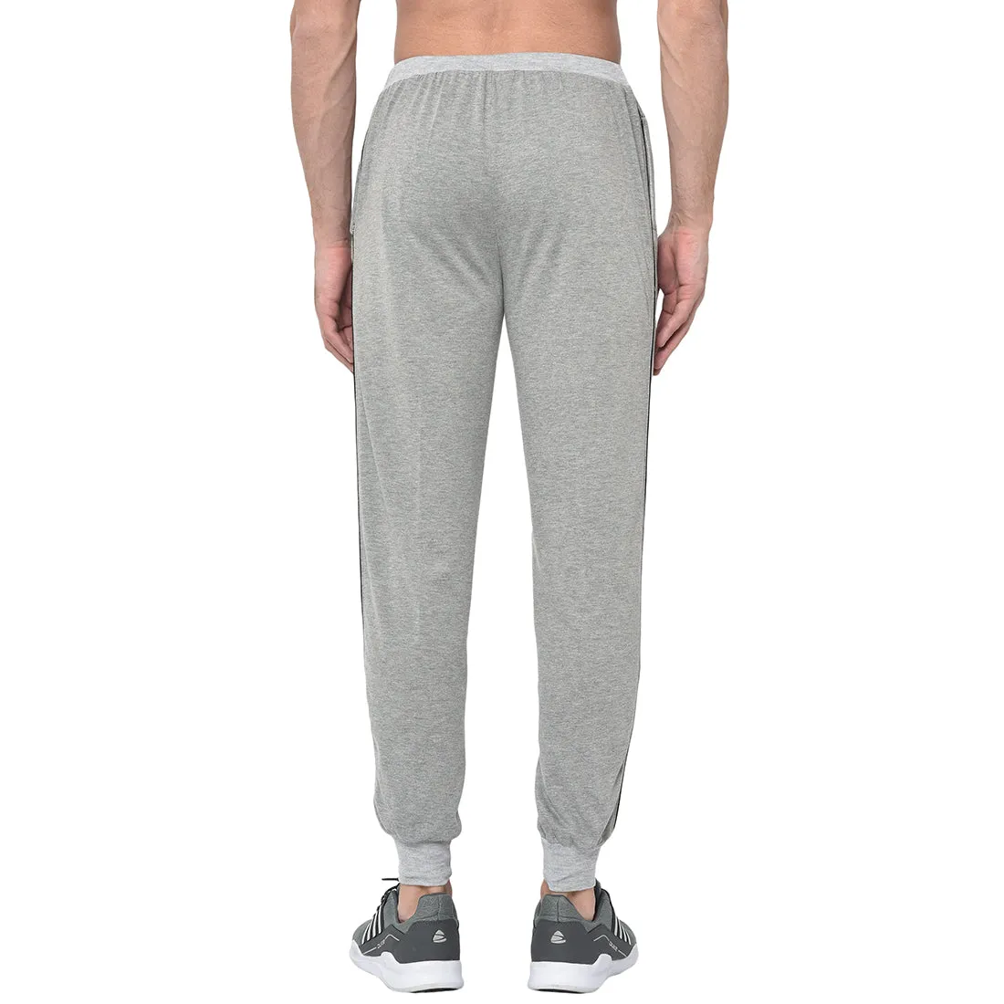 Vimal Jonney Grey Cotton Trackpant For Men's