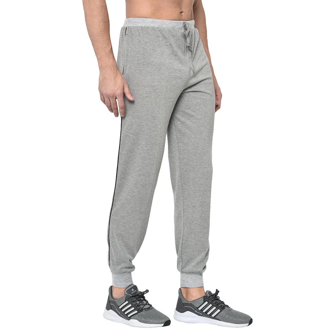 Vimal Jonney Grey Cotton Trackpant For Men's