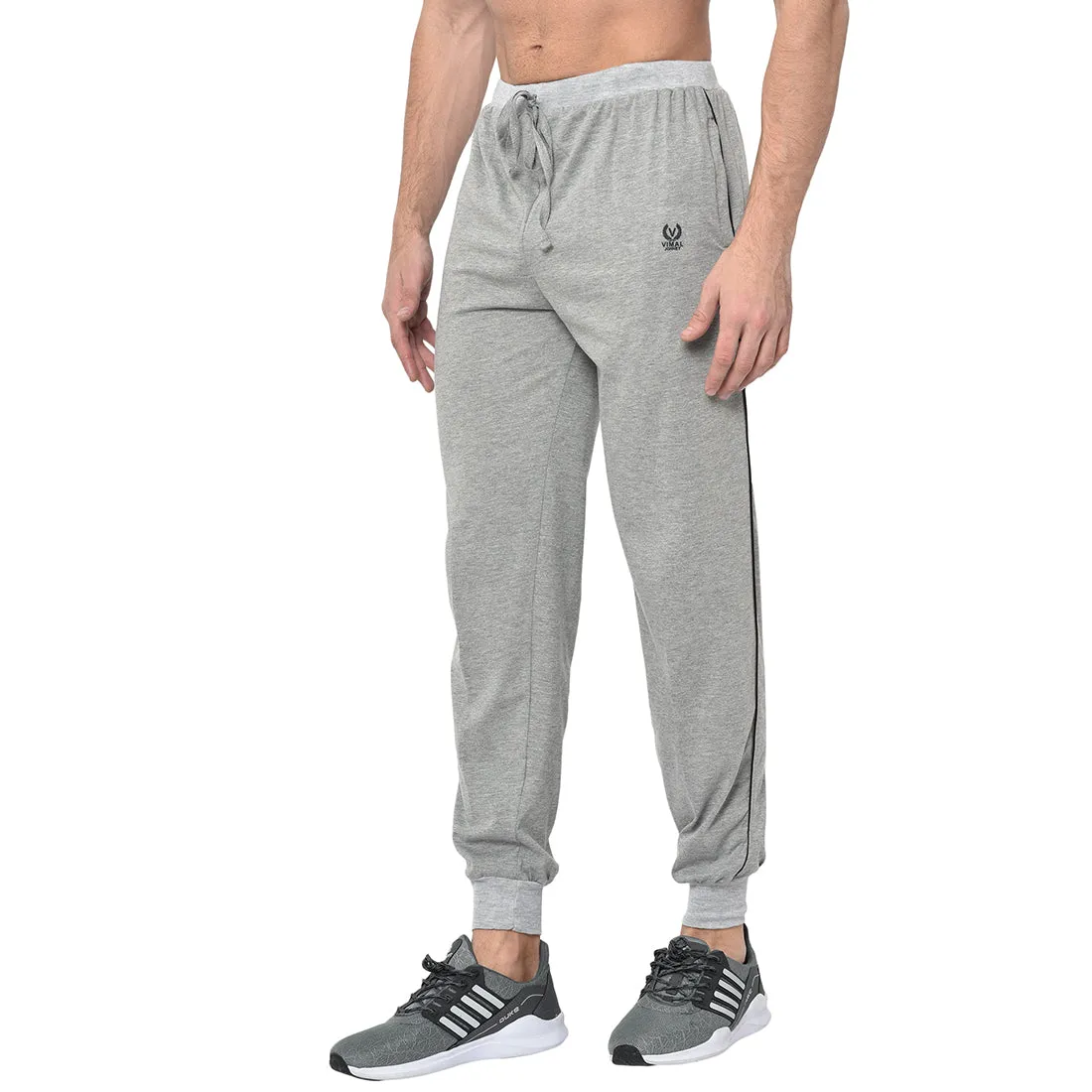 Vimal Jonney Grey Cotton Trackpant For Men's