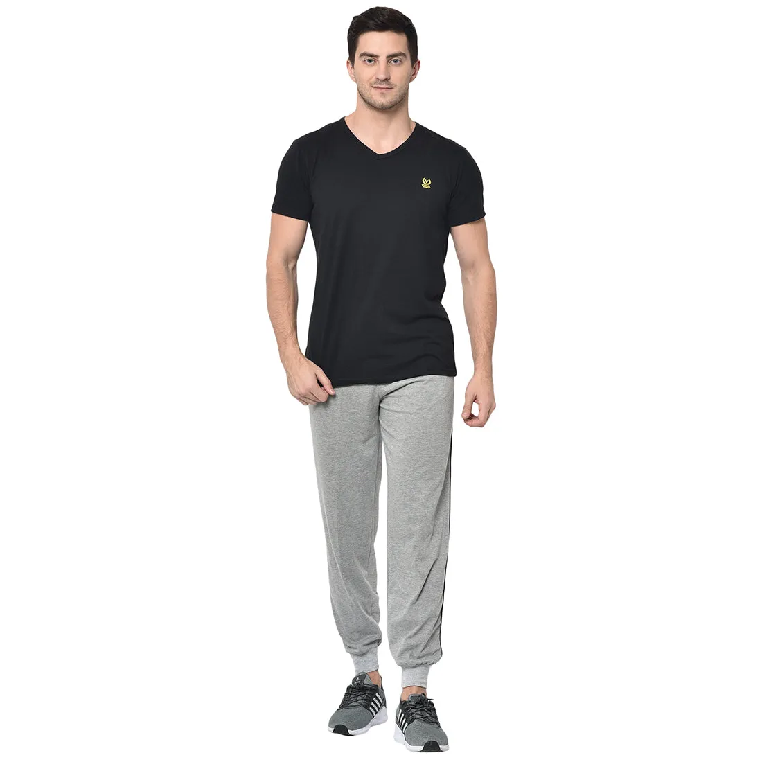 Vimal Jonney Grey Cotton Trackpant For Men's