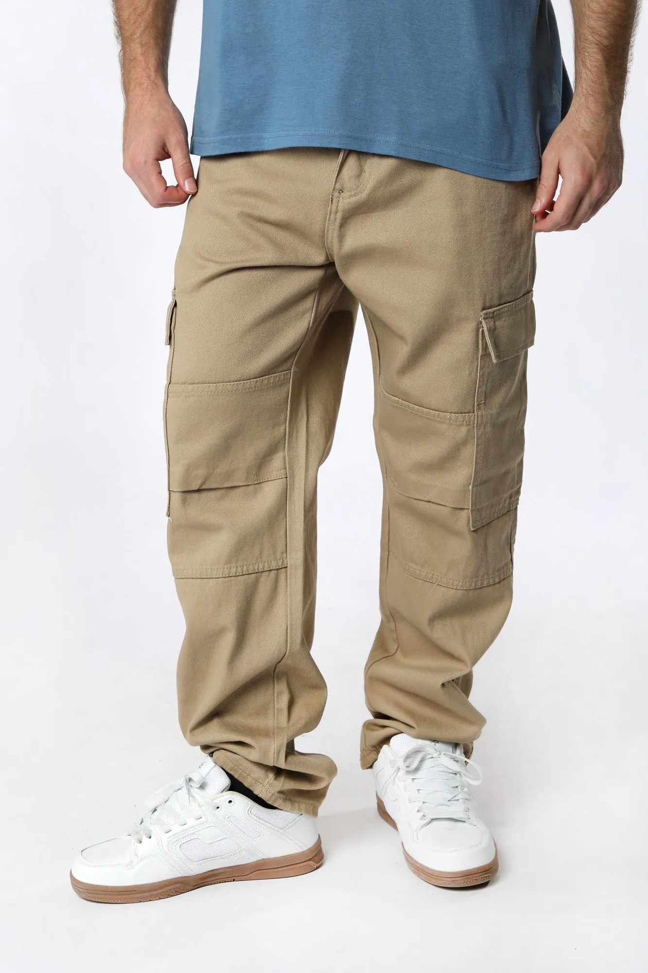 West49 Mens Wide Leg Cargo Pant