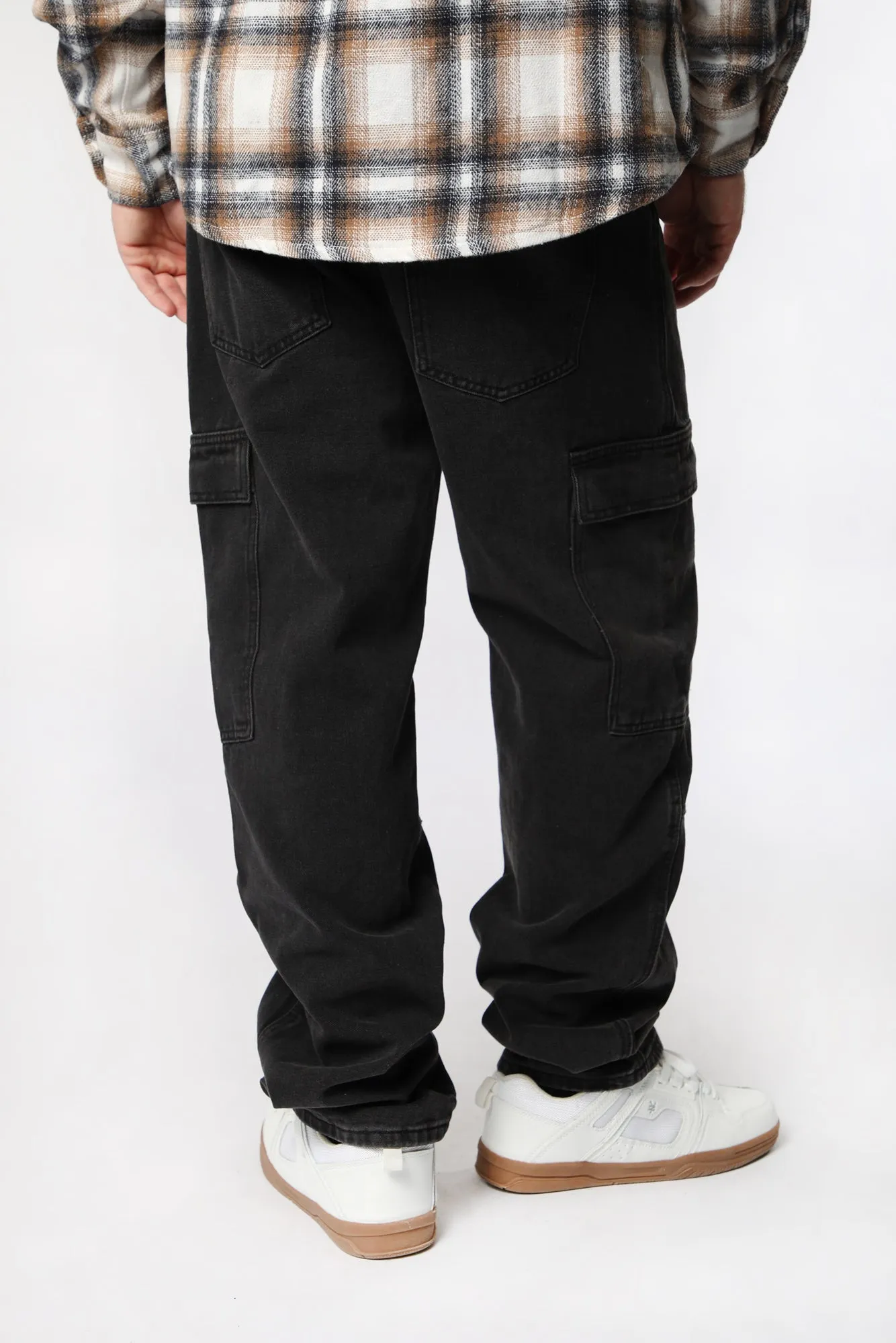 West49 Mens Wide Leg Cargo Pant