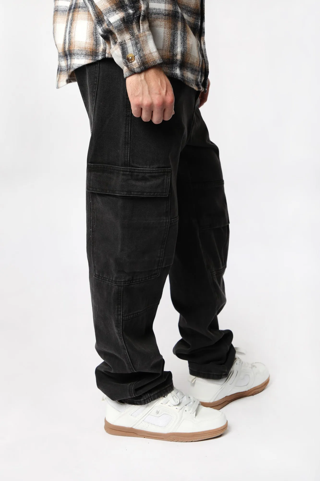 West49 Mens Wide Leg Cargo Pant