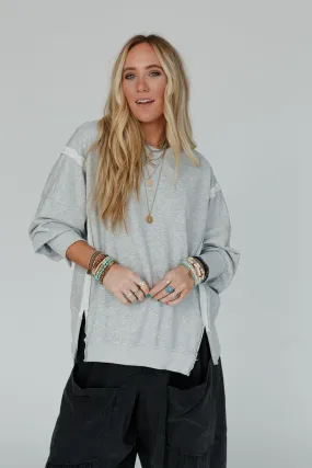 Work It Out Sweatshirt - Heather Gray