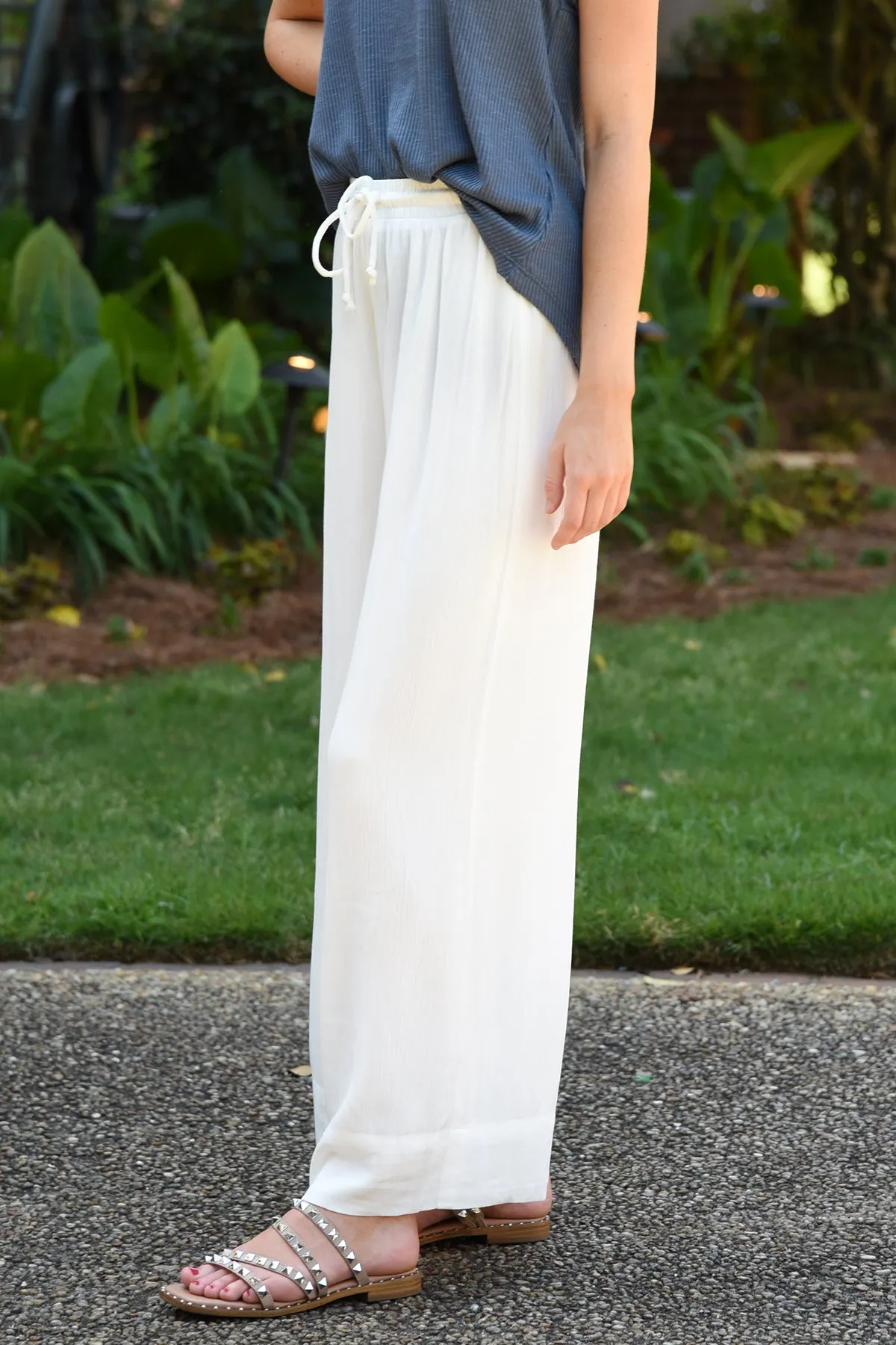 Z SUPPLY WHITESANDS WIDE LEG PANTS