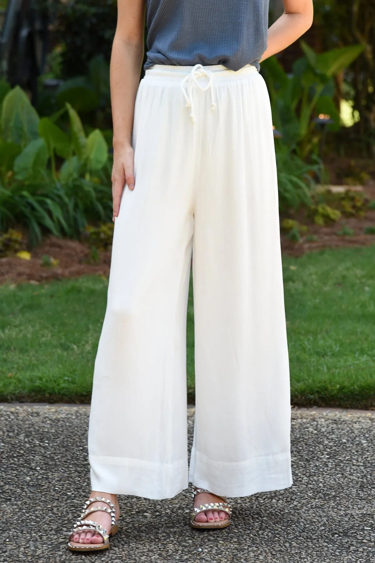 Z SUPPLY WHITESANDS WIDE LEG PANTS