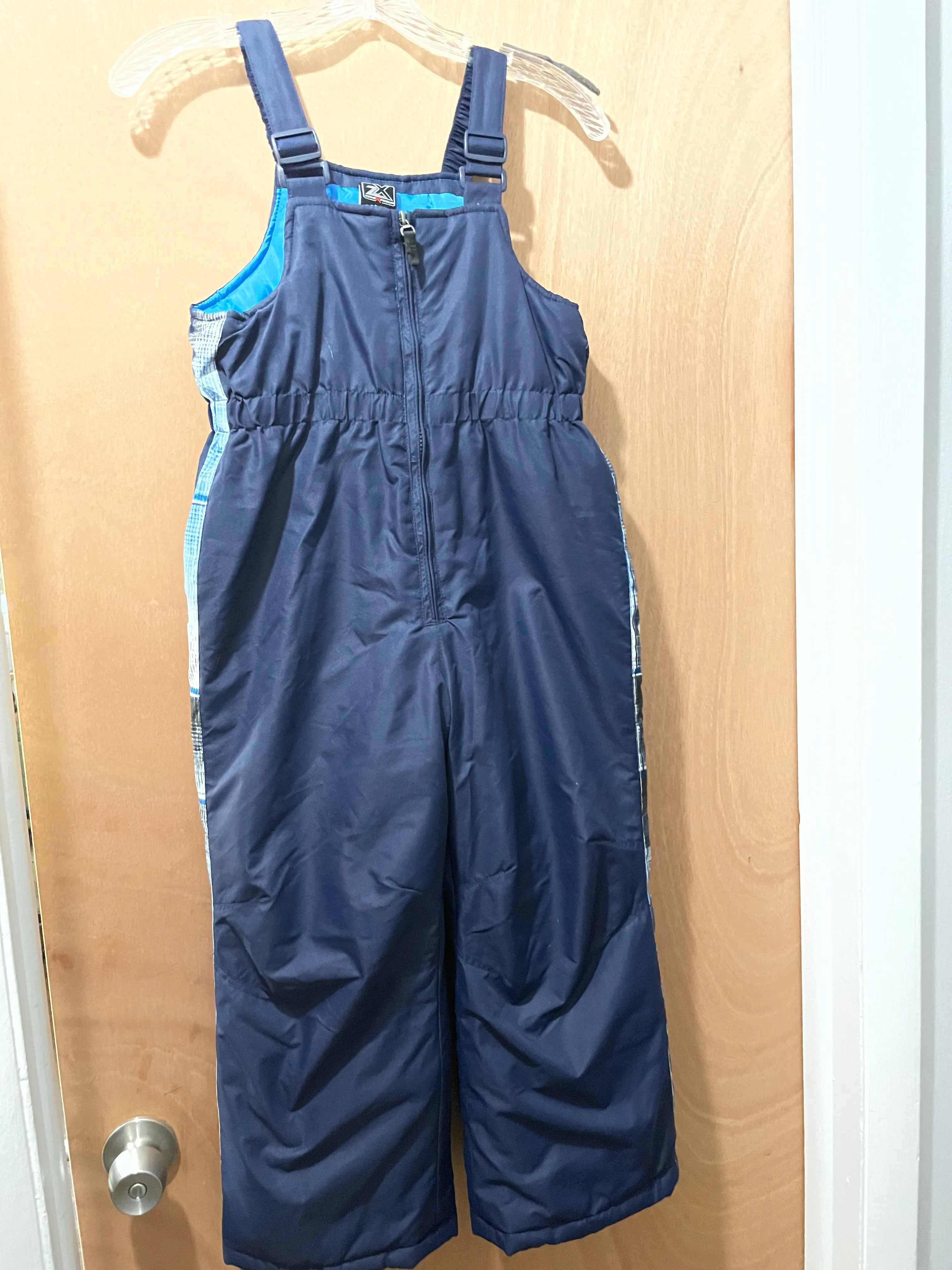 ZeroXposure Kids Navy Snow Ski Bib Overalls - Size 7